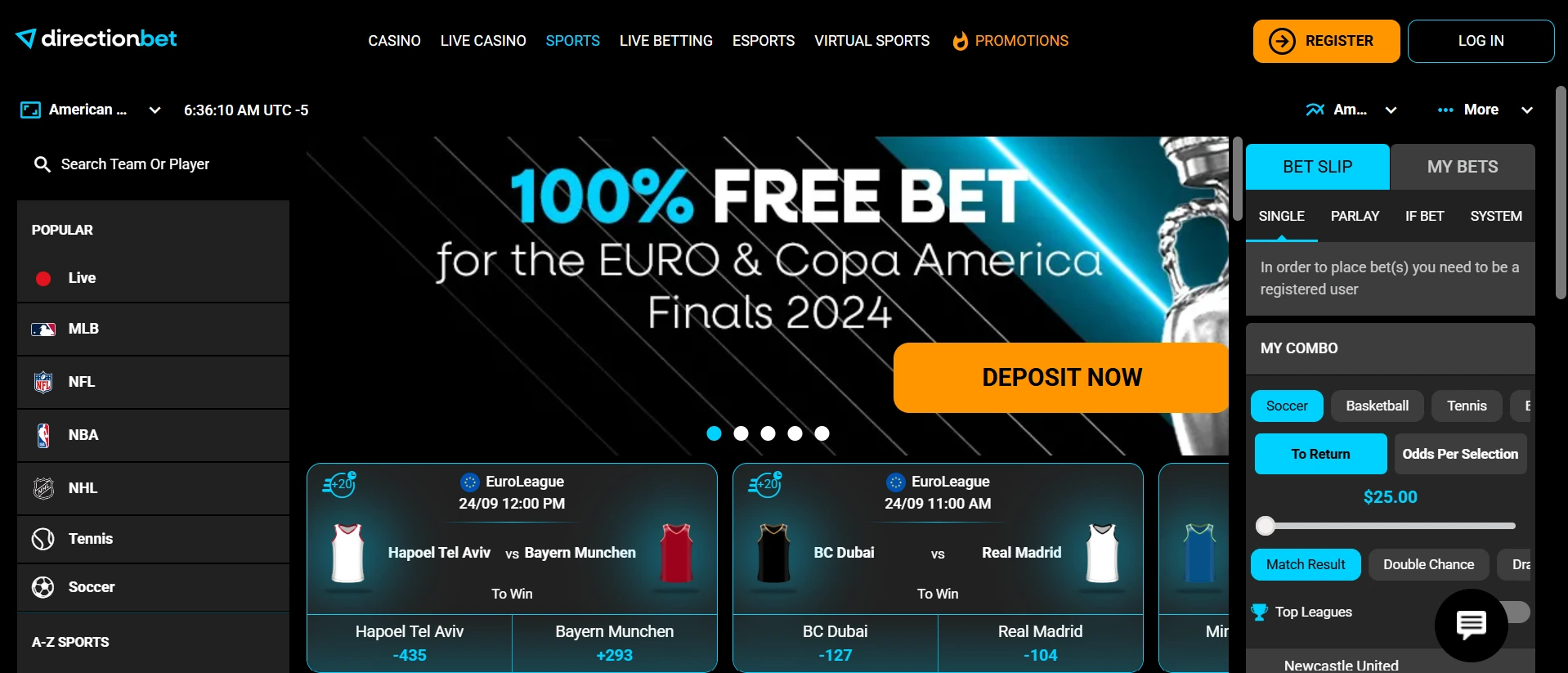 Directionbet online wedden